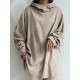 Women 100 Cotton Solid Color Wide Collar Button Cuffs Hoodie Women 100 Cotton Solid Color Wide Collar Button Cuffs Hoodie