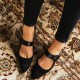 Women Elegant Pointed Toe Solid Color Ankle Buckle Strap Slip On Chunky Heel Pumps Women Elegant Pointed Toe Solid Color Ankle Buckle Strap Slip On Chunky Heel Pumps