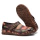 Genuine Leather Handmade Patchwork Comfy Retro Ethnic Pattern Flat Shoes Genuine Leather Handmade Patchwork Comfy Retro Ethnic Pattern Flat Shoes