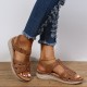 Women’s Summer Comfort Round Toe Hand Sewn Plus Size Platform Sandals Women’s Summer Comfort Round Toe Hand Sewn Plus Size Platform Sandals