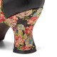 SOCOFY Women Elegant Graceful Little Flowers Printed Comfy Wearable Lace Up Stitching Chunky Heel Pumps SOCOFY Women Elegant Graceful Little Flowers Printed Comfy Wearable Lace Up Stitching Chunky Heel Pumps