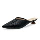 Women Casual Pointed Toe Braided Backless Cone Heels Shoes Women Casual Pointed Toe Braided Backless Cone Heels Shoes