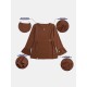 Women Solid Color Ruffle Hem Long Sleeve Top Loose Pants Casual Two Piece Sets Women Solid Color Ruffle Hem Long Sleeve Top Loose Pants Casual Two Piece Sets