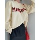 Women Solid Embroidery Words Casual Loose O Neck Street Fashion Sweatshirt Women Solid Embroidery Words Casual Loose O Neck Street Fashion Sweatshirt