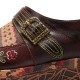 Genuine Leather Handmade Patchwork Comfy Retro Ethnic Pattern Flat Shoes Genuine Leather Handmade Patchwork Comfy Retro Ethnic Pattern Flat Shoes