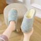 Women Casual Geometric Printing Closed Toe Warm Lining Home Slippers Women Casual Geometric Printing Closed Toe Warm Lining Home Slippers