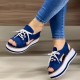 Large Size Summer Casual Platform Lace Up Canvas Sandals For Women Large Size Summer Casual Platform Lace Up Canvas Sandals For Women
