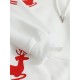 Women Christmas Printed Antler Fleece Thick Casual Hooded Sweatshirt Women Christmas Printed Antler Fleece Thick Casual Hooded Sweatshirt