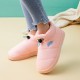 Women Warm Plush Waterproof Elastic Band Indoor Slippers Women Warm Plush Waterproof Elastic Band Indoor Slippers