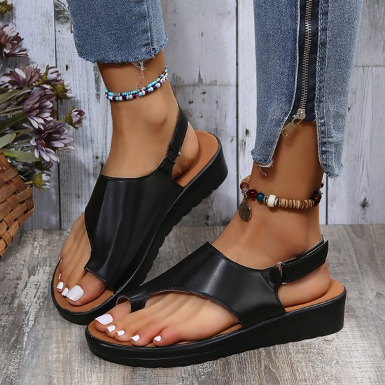 Women Casual Summer Beach Vacation Hook Loop Thumb Sandals Women Casual Summer Beach Vacation Hook Loop Thumb Sandals