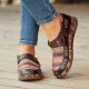 Genuine Leather Handmade Patchwork Comfy Retro Ethnic Pattern Flat Shoes Genuine Leather Handmade Patchwork Comfy Retro Ethnic Pattern Flat Shoes