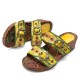 leather Hand Stitched Comfortable Breathable Perforated Buckle Wedge Sandals leather Hand Stitched Comfortable Breathable Perforated Buckle Wedge Sandals