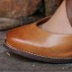 Plus Size Women Retro Brown Date Shoes Belt Buckle Chunky High Heels Plus Size Women Retro Brown Date Shoes Belt Buckle Chunky High Heels