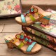Casual Leather Floral Woodgrain Backless Comfy Chunky Heel Sandals Casual Leather Floral Woodgrain Backless Comfy Chunky Heel Sandals