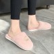 Women Casual Plush Warm Rhinestone Crown Decor Winter Indoor Slippers Women Casual Plush Warm Rhinestone Crown Decor Winter Indoor Slippers