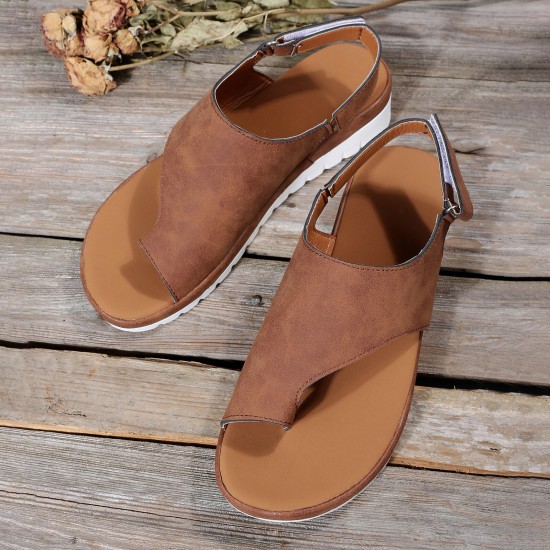 Women Casual Summer Beach Vacation Hook Loop Thumb Sandals Women Casual Summer Beach Vacation Hook Loop Thumb Sandals