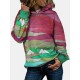 Women Tie Dye Printing Nicely Designed Hooded Scrawl Sweatshirt Women Tie Dye Printing Nicely Designed Hooded Scrawl Sweatshirt