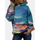 Women Tie Dye Printing Nicely Designed Hooded Scrawl Sweatshirt Women Tie Dye Printing Nicely Designed Hooded Scrawl Sweatshirt