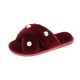 Women’s Pearl Inlay Warm Lined Casual Winter Plush Slippers Women’s Pearl Inlay Warm Lined Casual Winter Plush Slippers