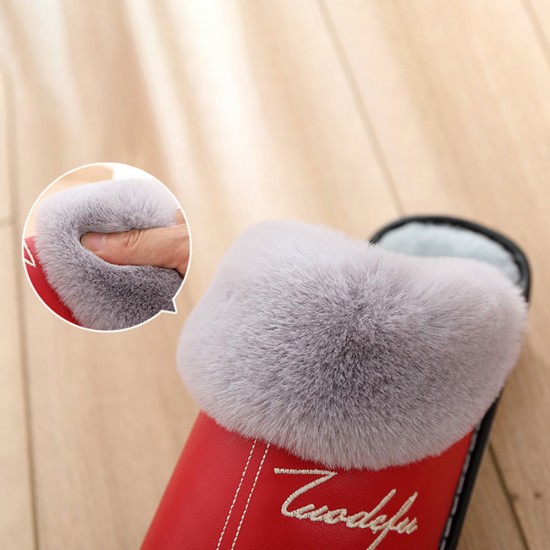 Women Soft Furry Waterproof Slip Resistant Warm Lining Indoor Slippers Women Soft Furry Waterproof Slip Resistant Warm Lining Indoor Slippers