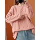 Women Loose All Rabbits Print Stereogram Solid Casual Pullover Sweatshirt Women Loose All Rabbits Print Stereogram Solid Casual Pullover Sweatshirt