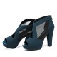 Women Casual Corduroy Chunky Heel Peep toe Pumps Shoes Women Casual Corduroy Chunky Heel Peep toe Pumps Shoes