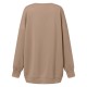 Women Puff Sleeve Crew Neck Solid Color Hem Long Sleeve Sweatshirts Women Puff Sleeve Crew Neck Solid Color Hem Long Sleeve Sweatshirts