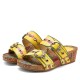 leather Hand Stitched Comfortable Breathable Perforated Buckle Wedge Sandals leather Hand Stitched Comfortable Breathable Perforated Buckle Wedge Sandals