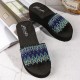 Women Colorful Wave Platform Opened Toe Slippers Women Colorful Wave Platform Opened Toe Slippers