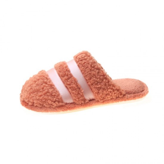 Women Warmed Lined Non Slip Home Plush Cotton Slippers Women Warmed Lined Non Slip Home Plush Cotton Slippers