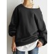 Women Puff Sleeve Solid Thick O Neck Preppy Homely Sweatshirt Women Puff Sleeve Solid Thick O Neck Preppy Homely Sweatshirt