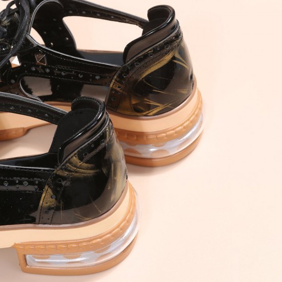 Plus Size Women Casual Fashion Rivet Decor Lace up Sandals Plus Size Women Casual Fashion Rivet Decor Lace up Sandals