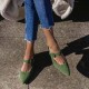 Women Elegant Pointed Toe Solid Color Ankle Buckle Strap Slip On Chunky Heel Pumps Women Elegant Pointed Toe Solid Color Ankle Buckle Strap Slip On Chunky Heel Pumps