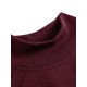 Women Rhombic Turtleneck Thic Full Sleeve Spliced Irregular Hem Pullover Sweatshirt Women Rhombic Turtleneck Thic Full Sleeve Spliced Irregular Hem Pullover Sweatshirt