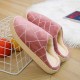 Women Casual Geometric Printing Closed Toe Warm Lining Home Slippers Women Casual Geometric Printing Closed Toe Warm Lining Home Slippers