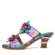 Genuine Leather Beach Vacation Backless Heeled Sandals Genuine Leather Beach Vacation Backless Heeled Sandals