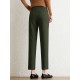 Pocket Step Hem Tailored Pants For Women Pocket Step Hem Tailored Pants For Women