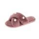 Women’s Pearl Inlay Warm Lined Casual Winter Plush Slippers Women’s Pearl Inlay Warm Lined Casual Winter Plush Slippers