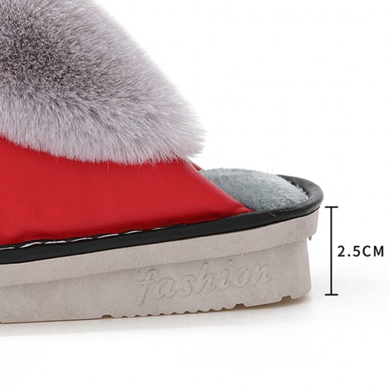 Women Soft Furry Waterproof Slip Resistant Warm Lining Indoor Slippers Women Soft Furry Waterproof Slip Resistant Warm Lining Indoor Slippers