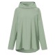 Women 100 Cotton Solid Color Wide Collar Button Cuffs Hoodie Women 100 Cotton Solid Color Wide Collar Button Cuffs Hoodie