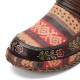 Genuine Leather Handmade Patchwork Comfy Retro Ethnic Pattern Flat Shoes Genuine Leather Handmade Patchwork Comfy Retro Ethnic Pattern Flat Shoes
