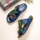 Flowers Decoration Wedges Hook Loop Comfy Sandals Flowers Decoration Wedges Hook Loop Comfy Sandals