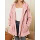 Women Plush Coat Open Front Side Pockets Casual Hooded Sweatshirt Women Plush Coat Open Front Side Pockets Casual Hooded Sweatshirt