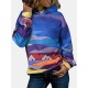 Women Tie Dye Printing Nicely Designed Hooded Scrawl Sweatshirt Women Tie Dye Printing Nicely Designed Hooded Scrawl Sweatshirt