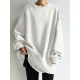 Women Solid Loose Basic All Match Commute Homely Outer Wear Sweatshirt Women Solid Loose Basic All Match Commute Homely Outer Wear Sweatshirt